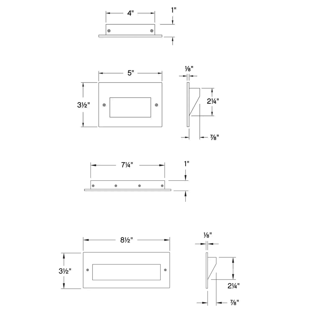 Hinkley Taper 12V Horizontal Step Light