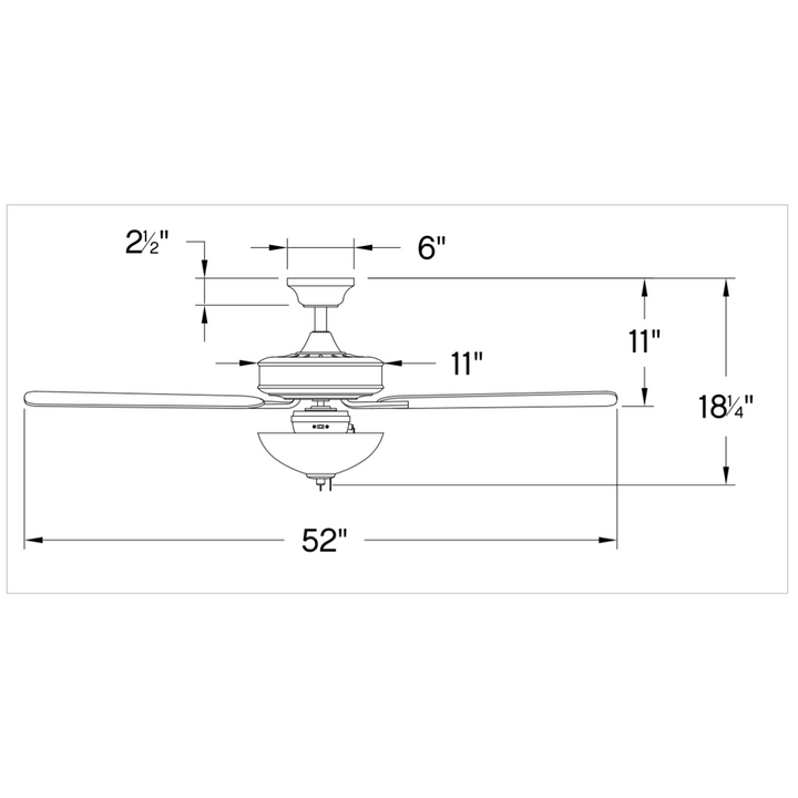 Hinkley Metro Ceiling Fan with Light (view 2)