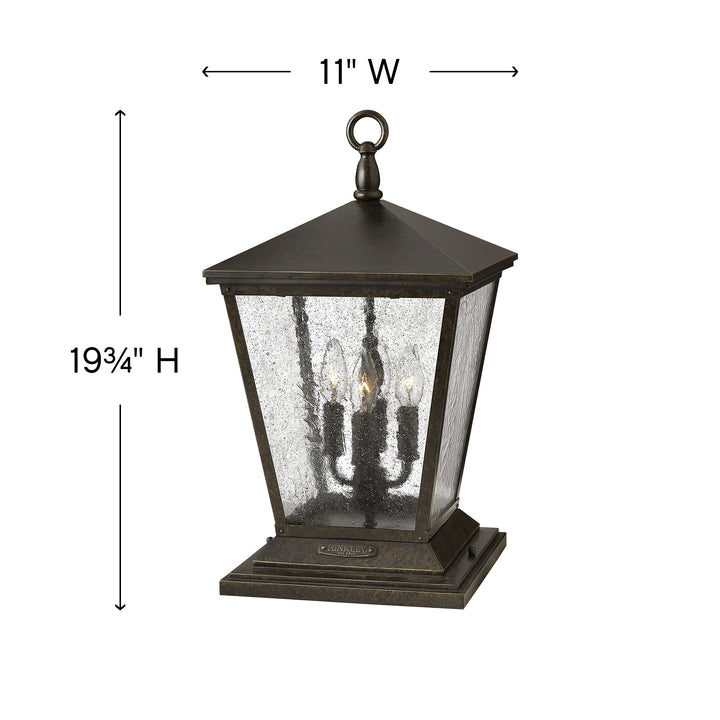 Hinkley Trellis 120V Outdoor Pier Mount Lantern