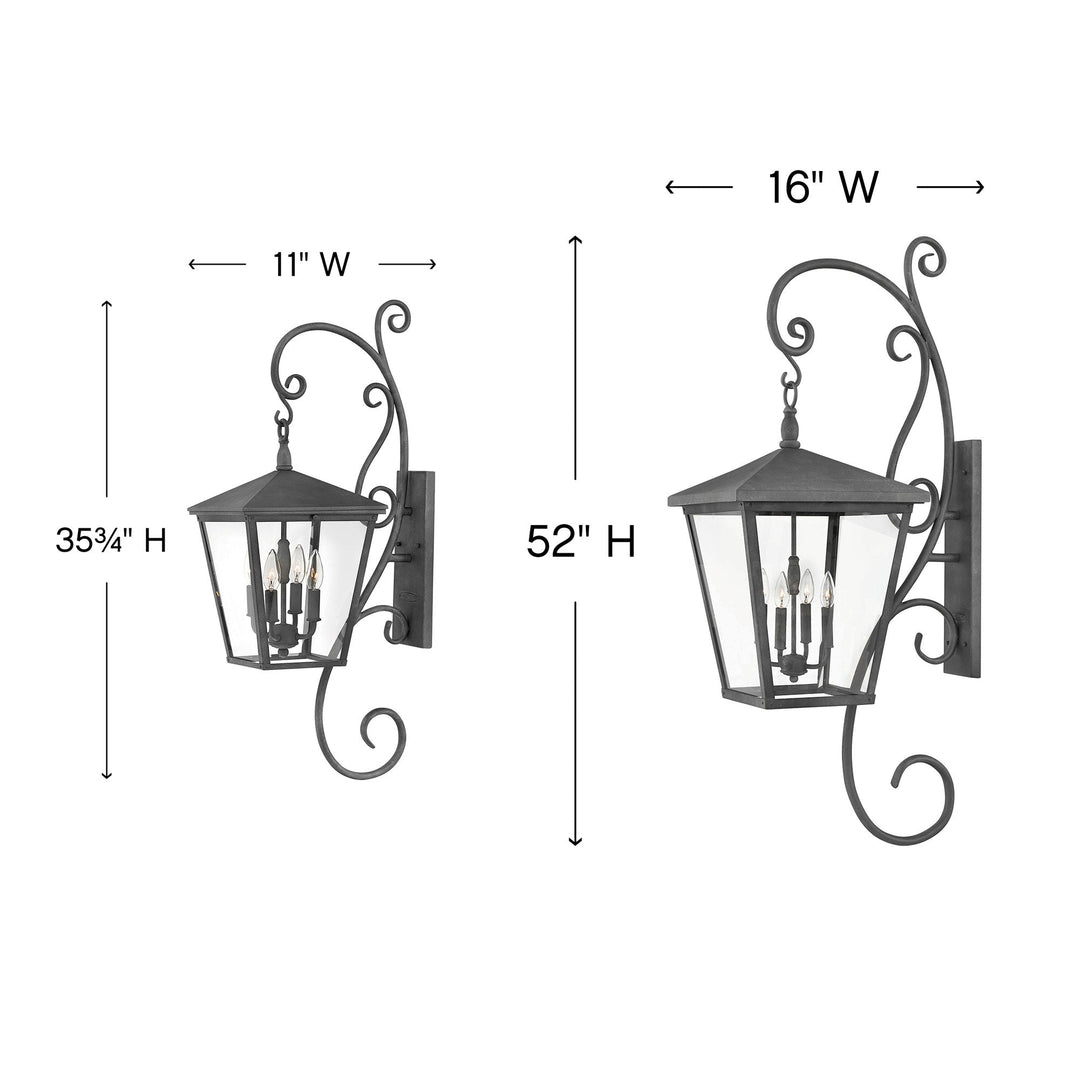 Hinkley Trellis 120V Outdoor Large Wall Sconce (view 2)
