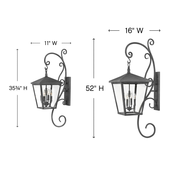 Hinkley Trellis 120V Outdoor Large Wall Sconce (view 2)