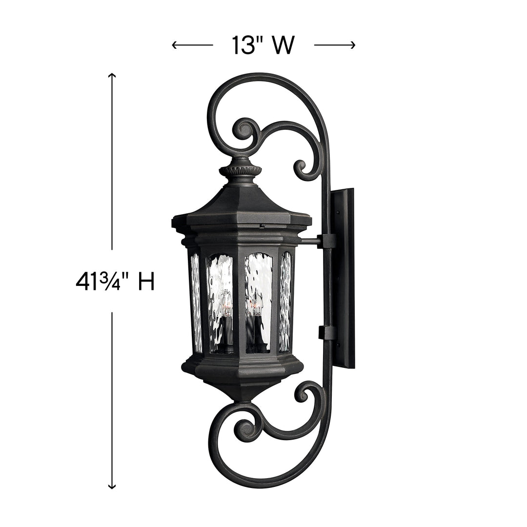 Hinkley Raley Large Scale Scroll Outdoor Wall Light