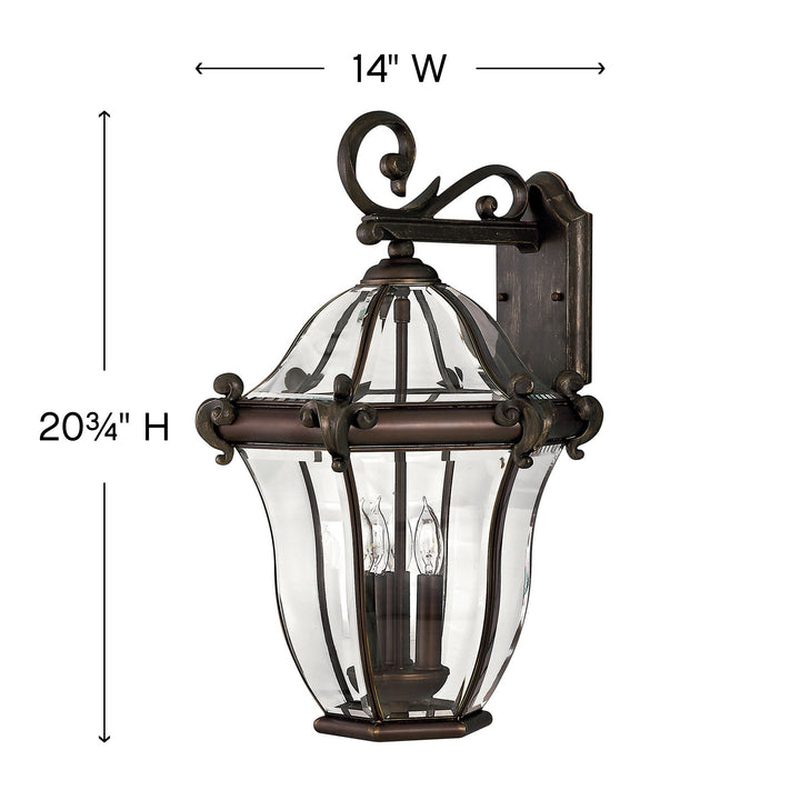 Hinkley San Clemente 14 inch Outdoor Wall Light
