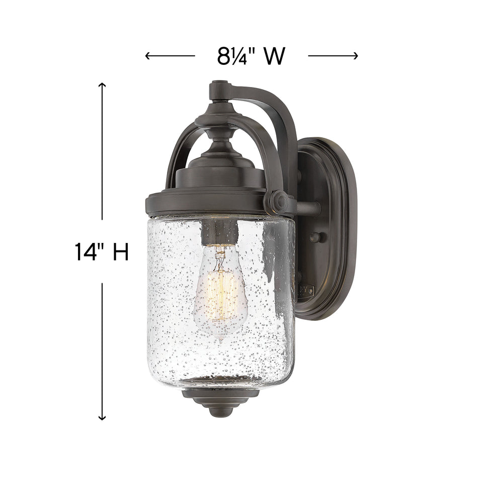 Hinkley Willoughby Small Outdoor Wall Light
