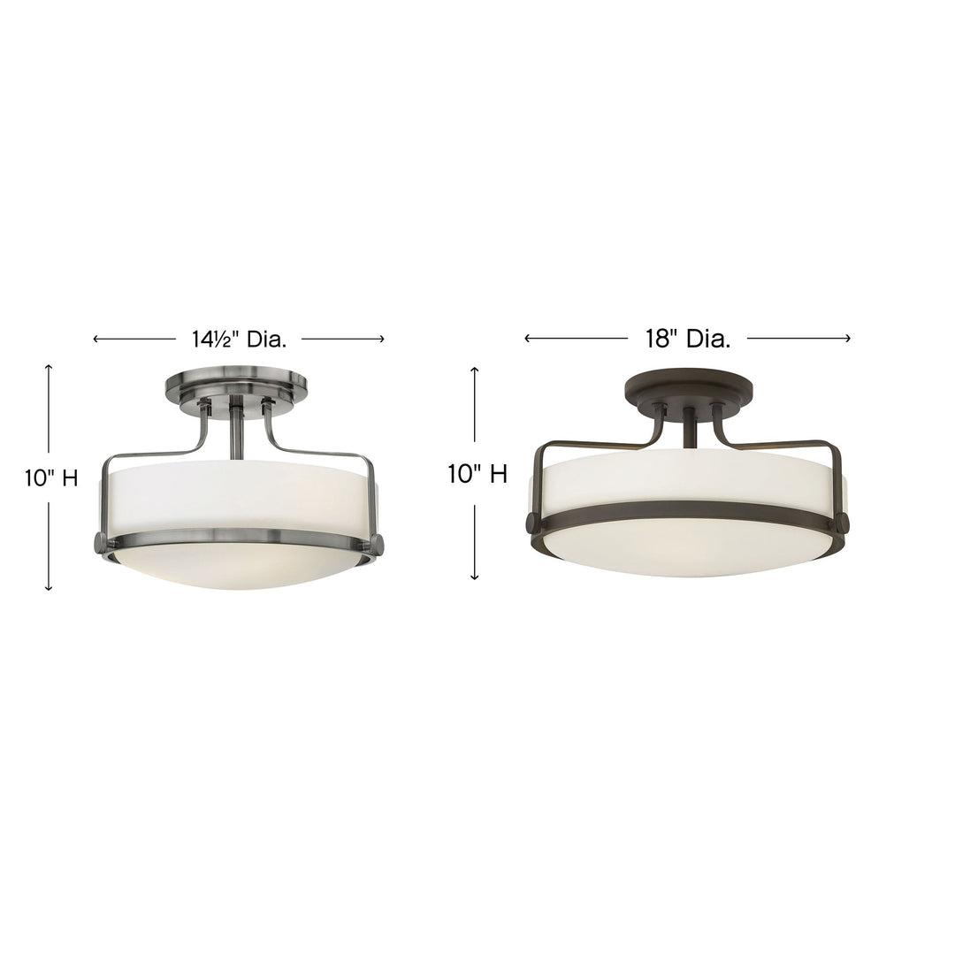 Hinkley Harper Semi Flush Mount (view 9)
