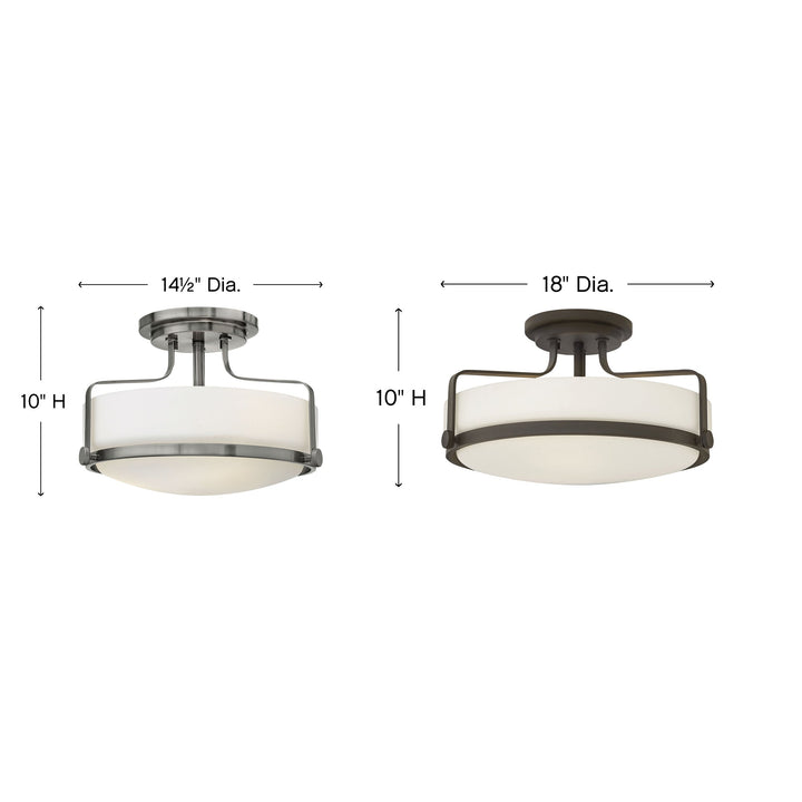 Hinkley Harper Semi Flush Mount (view 9)