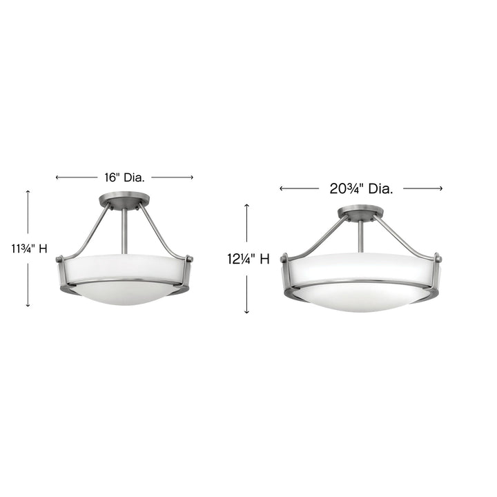Hinkley Hathaway Semi Flush Ceiling Light