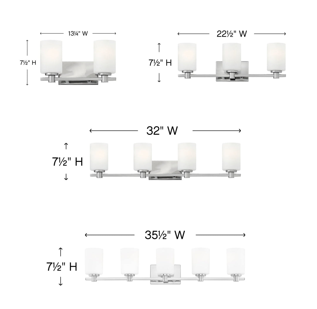Hinkley Karlie Bathroom Vanity Light (view 2)