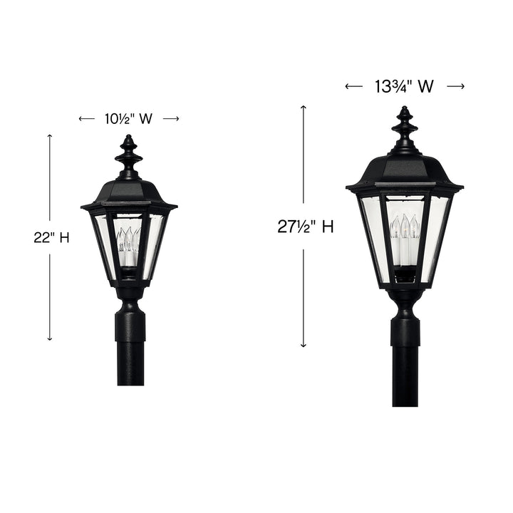 Hinkley Manor House 120V Outdoor Pier / Post Mount