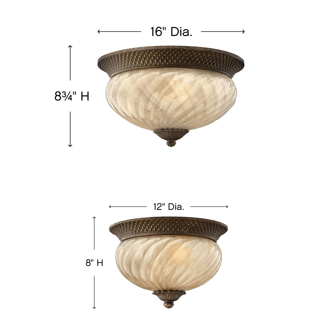 Hinkley Pineapple 120V Outdoor Flush Ceiling Mount