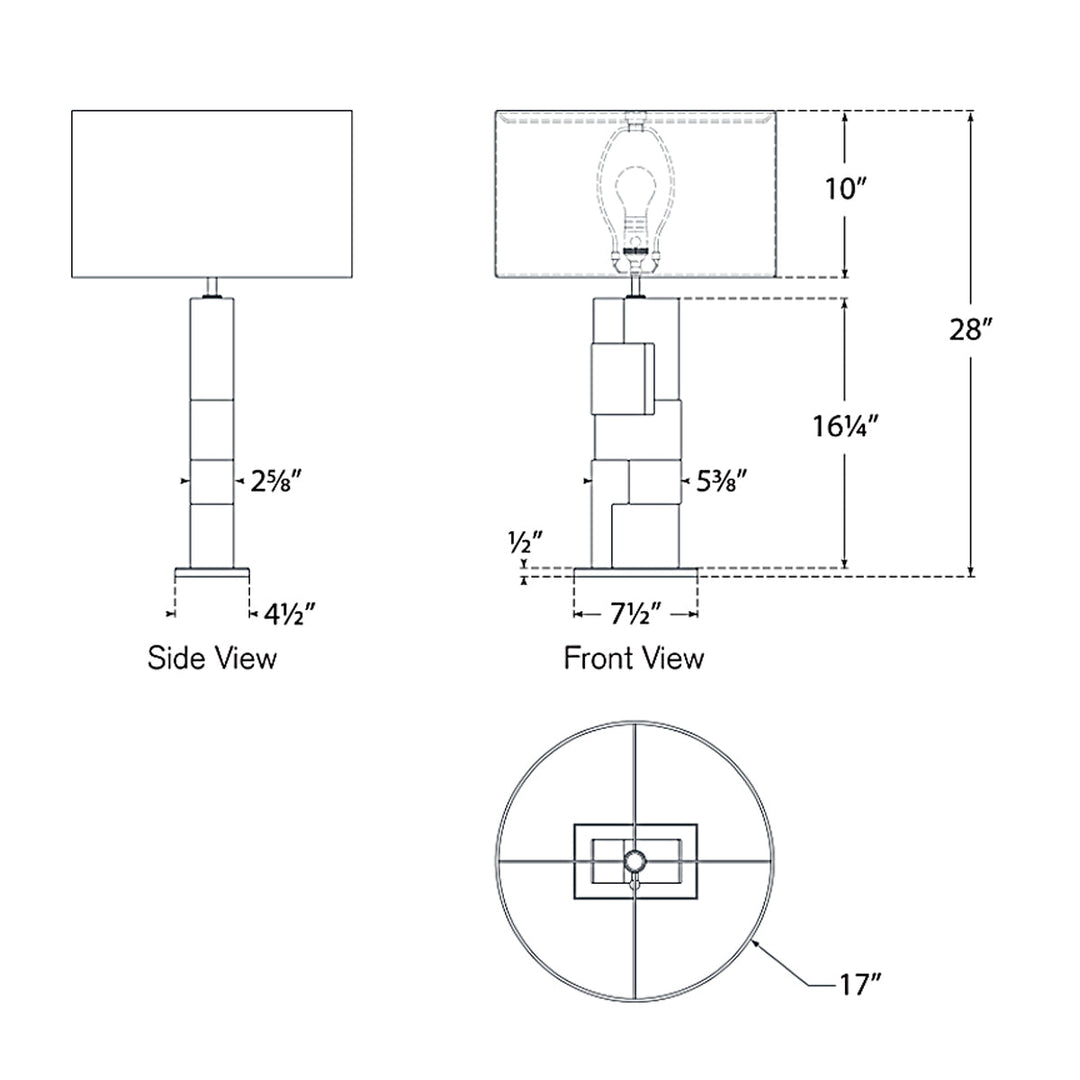 Visual Comfort Signature Ashlar Tall Table Lamp