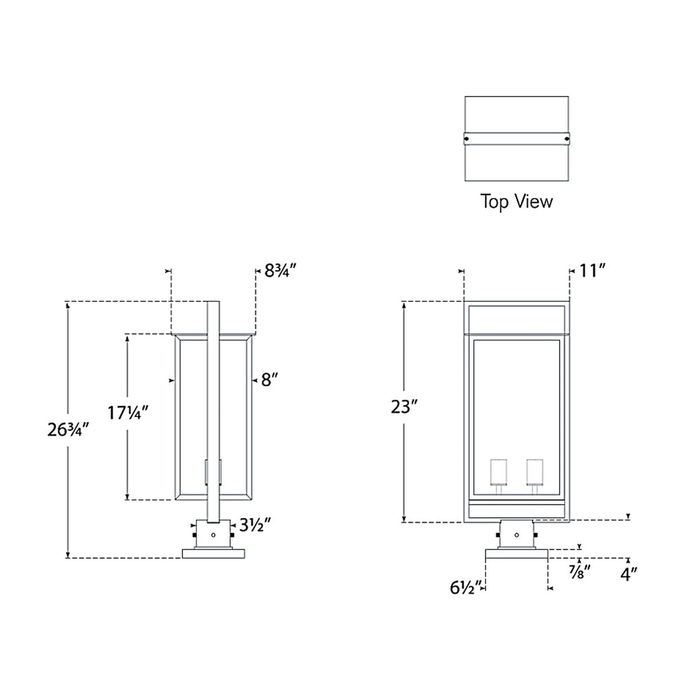Visual Comfort Signature Halle Outdoor Post Light