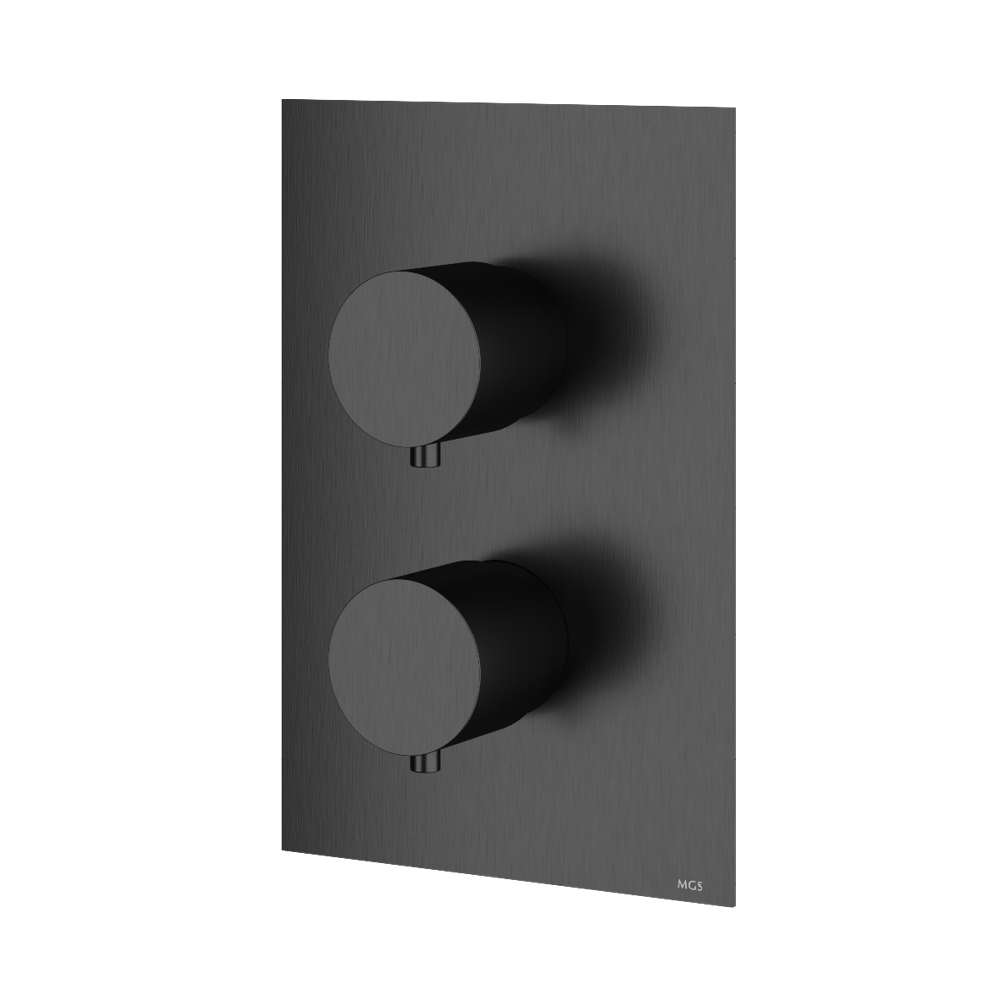 MGS Bagno Minimal Stainless Steel Thermostatic Trim with Volume Control