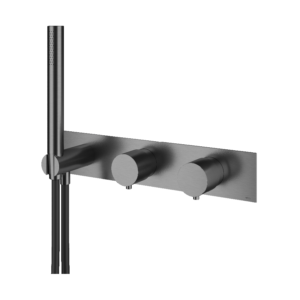 MGS Bagno Minimal Stainless Steel Thermostatic Trim with Three way Diverter and Volume Control