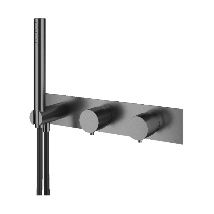 MGS Bagno Minimal Stainless Steel Thermostatic Trim with Three way Diverter and Volume Control