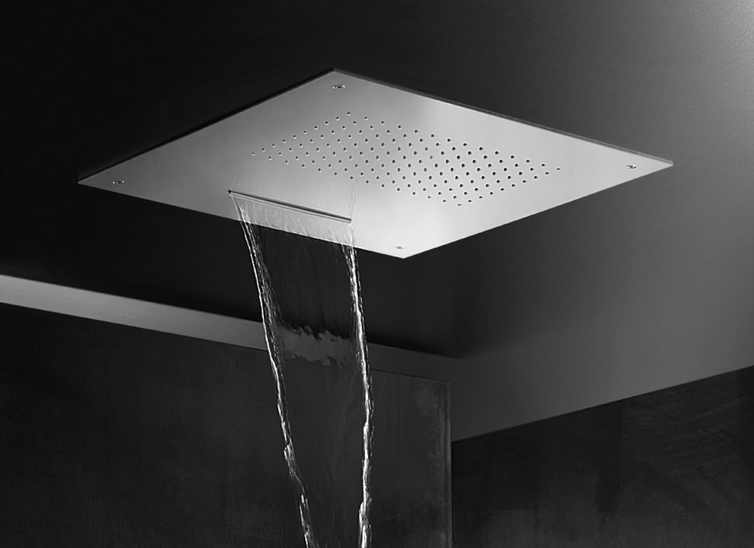 MGS Bagno Stainless Steel Ceiling mount Rain Waterfall Shower Head