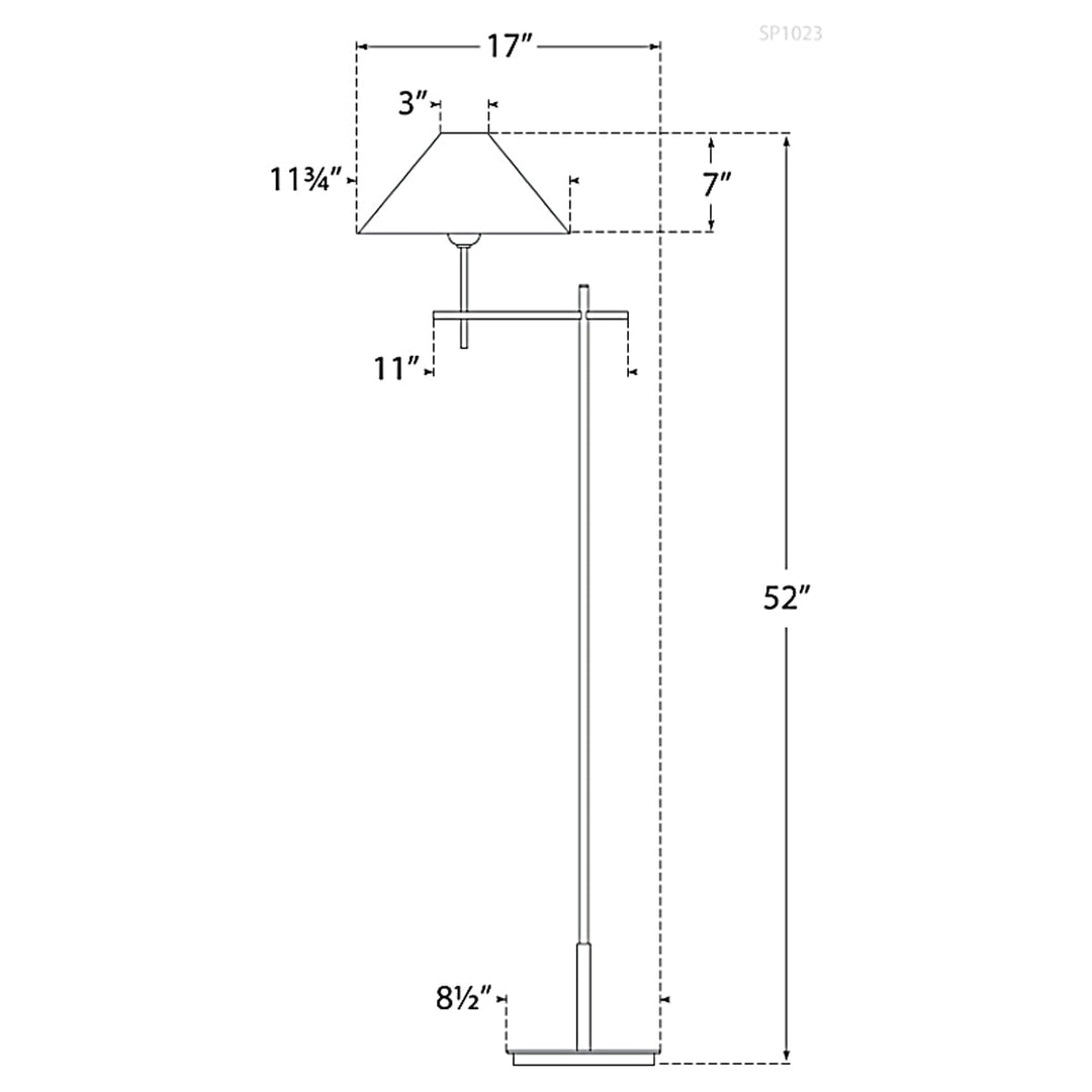 Visual Comfort Signature Hackney Bridge Arm Floor Lamp