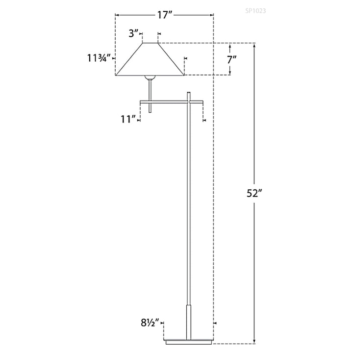 Visual Comfort Signature Hackney Bridge Arm Floor Lamp