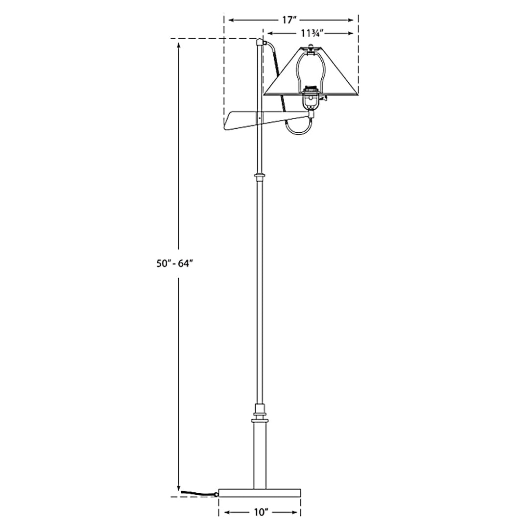 Visual Comfort Signature Hargett Bridge Arm Floor Lamp