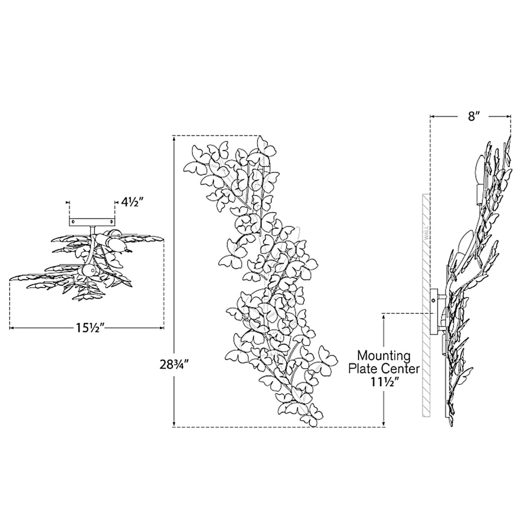 Visual Comfort Signature Farfalle Wall Sconce