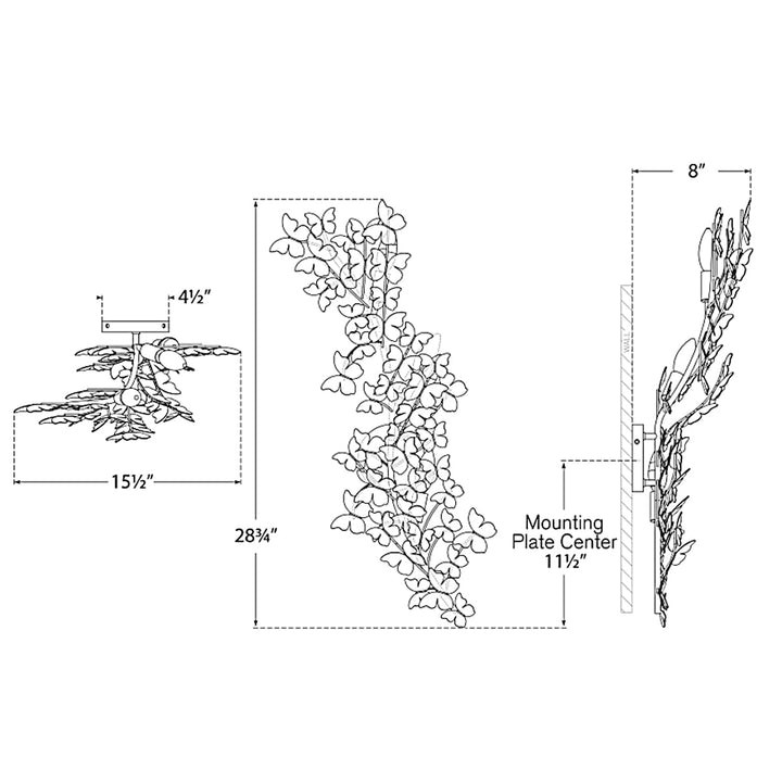 Visual Comfort Signature Farfalle Wall Sconce