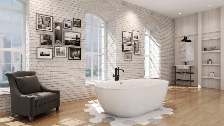Oceania Baths Kelowna Freestanding 66" x 34" Bathtub