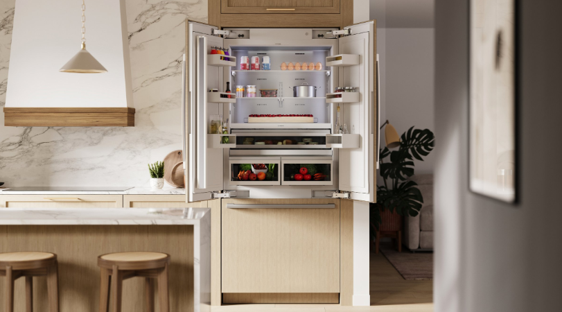 Bosch 36" Benchmark Built-in 2-Door Bottom Mount FridgeFreezer Combination