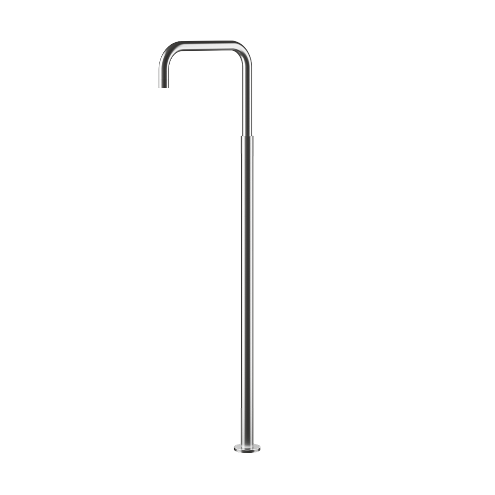 MGS Bagno Stainless Steel Floor mount Tub Spout