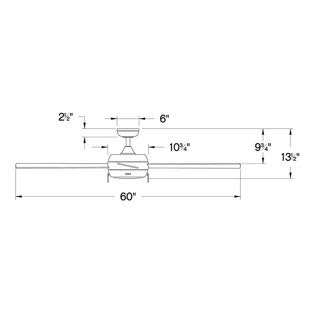 Hinkley Croft 60 Inch Ceiling Fan with Light
