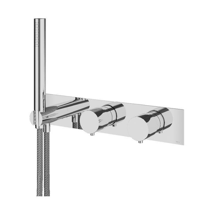 MGS Bagno Minimal Stainless Steel Thermostatic Trim with Two way Diverter and Volume Control