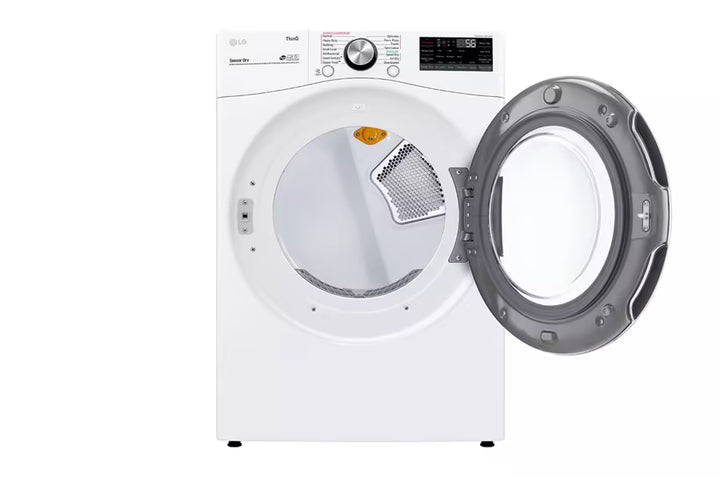 LG Appliances 7.4 cu.ft. Ultra Large Capacity Gas Dryer with Sensor Dry TurboSteam Technology and Wi-Fi Connectivity