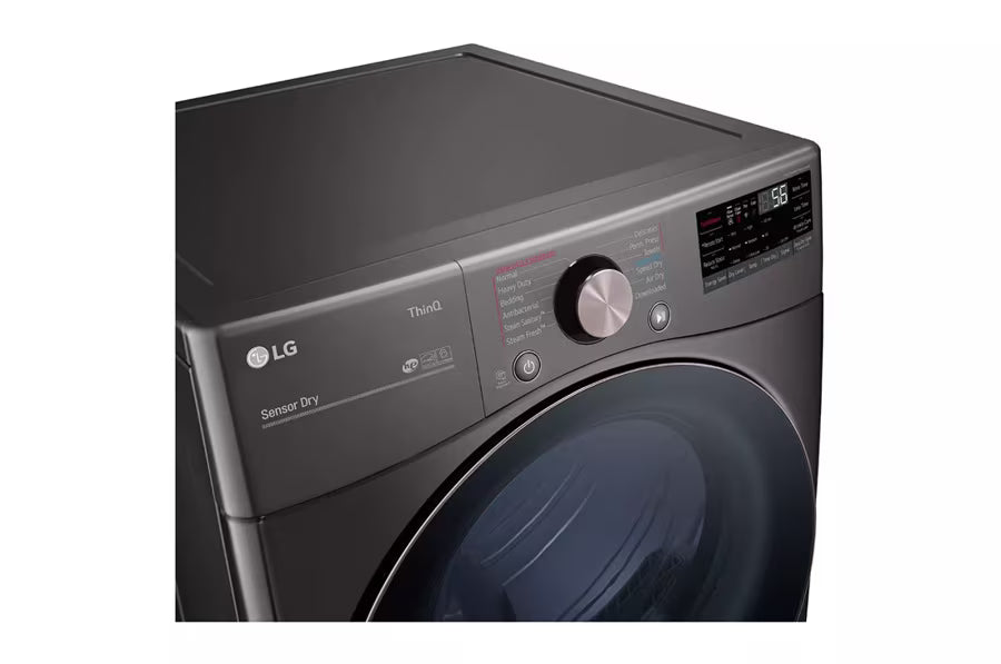 LG Appliances 7.4 cu.ft. Ultra Large Capacity Electric Dryer with Sensor Dry TurboSteam Technology and Wi-Fi Connectivity