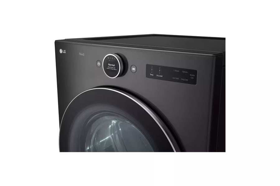 LG Appliances 7.4 Cu.Ft. Ultra Large Capacity Electric Dryer With Sensor Dry Turbo Steam Technology And Wi-Fi Connectivity