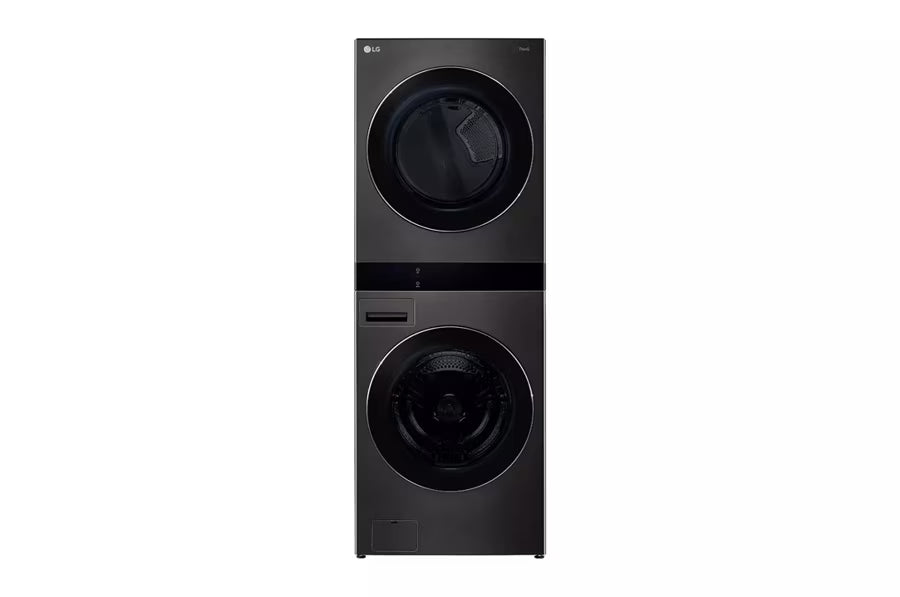 LG Appliances 5.0 cu.ft. Washer 7.4 cu.ft. Gas Dryer Washtower with Center Control TurboWash360 TurboSteam and ezDispense