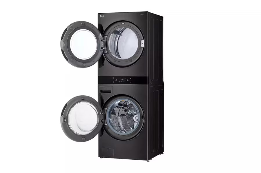 LG Appliances 5.0 cu.ft. Washer 7.4 cu.ft. Gas Dryer Washtower with Center Control TurboWash360 TurboSteam and ezDispense