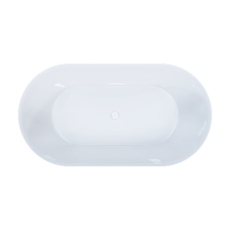Crosswater London MPRO Freestanding Bathtub With Integral Overflow Clearstone