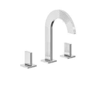 Franz Viegener FV207/F4 Groovy Widespread Bathroom Faucet