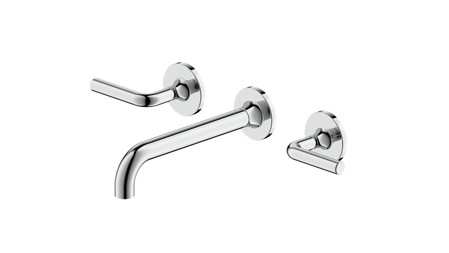 Crosswater London Taos 3-Hole Wall-Mounted Basin Faucet Trim