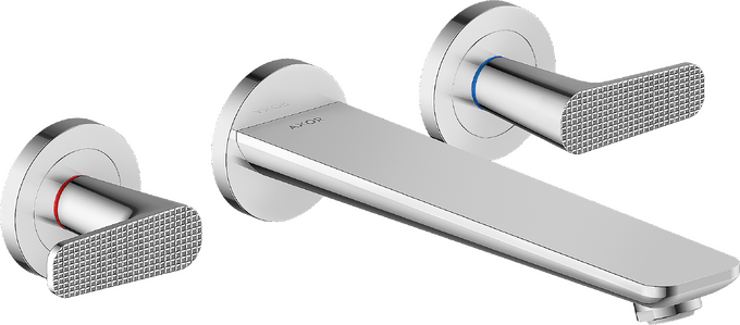 AXOR Citterio C 3-Hole Wall-Mounted Tub Filler Cubic Cut