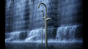 California Faucets Steampunk Bay Single Hole Floor Mount Tub Filler