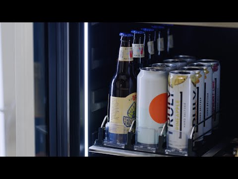 Zephyr Presrv Pro Beverage Cooler 24in Under Cabinet SSGlass Reverse Door 1 Zone