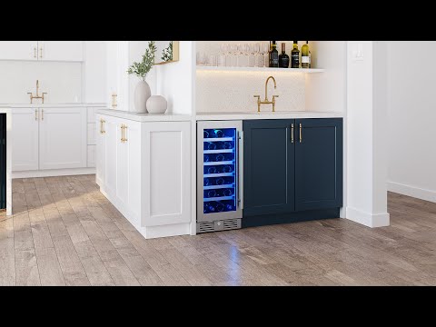 Zephyr Presrv Wine Cooler Stainless Steel Glass Rvs Door Single Zone