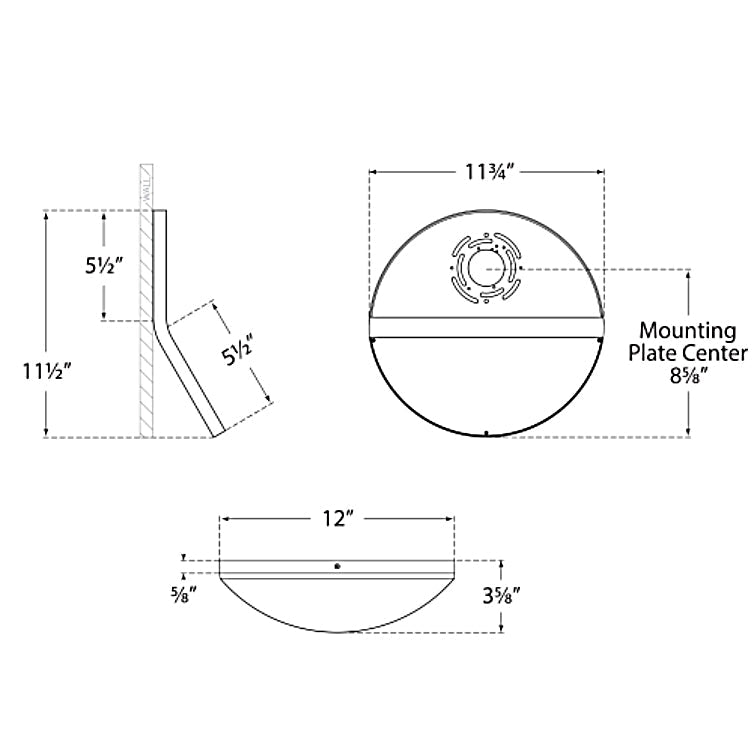 Visual Comfort Signature Bend Round Wall Sconce