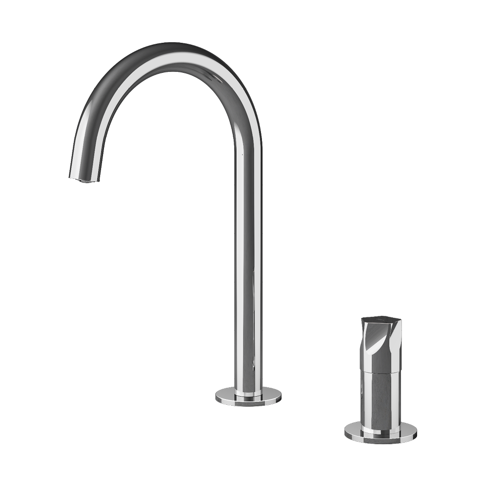 MGS Bagno Penta Two hole Stainless Steel Basin Faucet