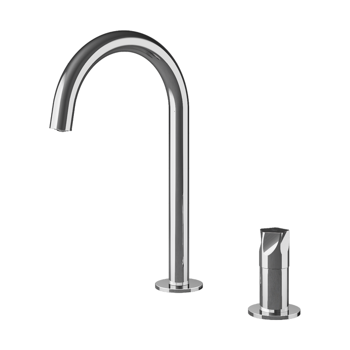 MGS Bagno Penta Two hole Stainless Steel Basin Faucet