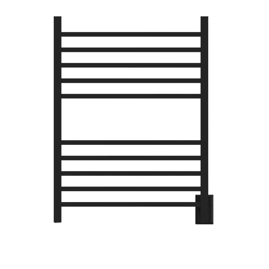 Amba Radiant Square Hardwired + Plug-in Combo 10 Bar Towel Warmer