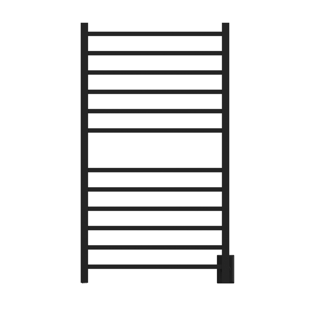 Amba Radiant Large Square Hardwired + Plug-in Combo 12 Bar Towel Warmer