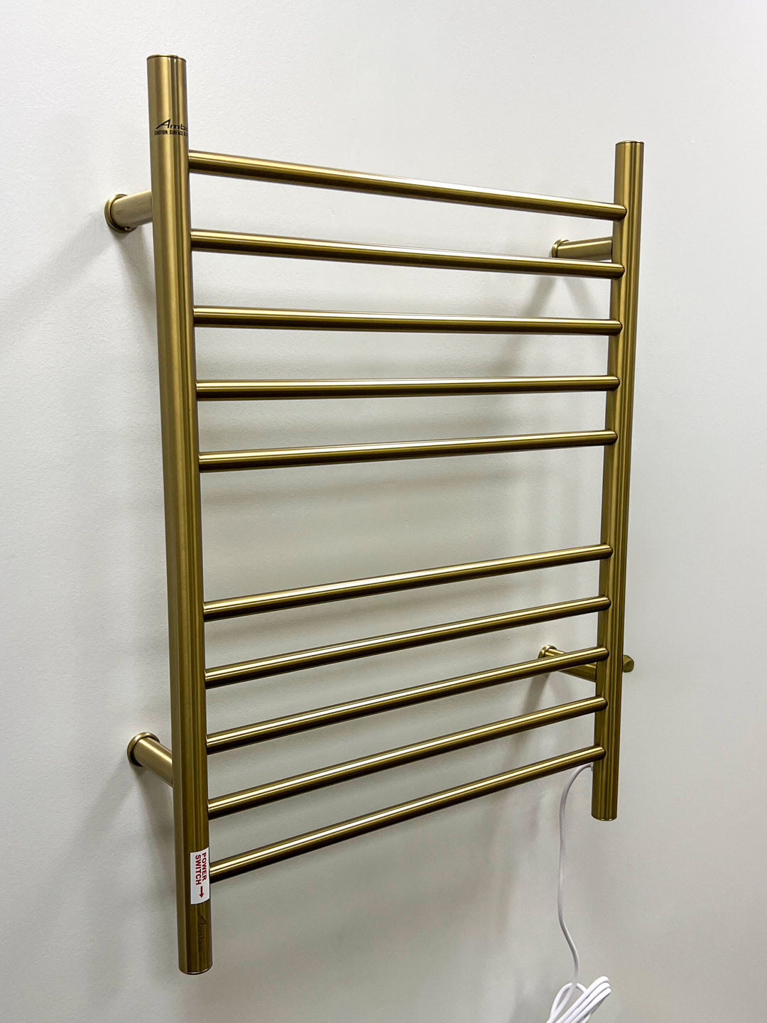 Amba Radiant Hardwired + Plug-in Combo Straight 10 Bar Towel Warmer