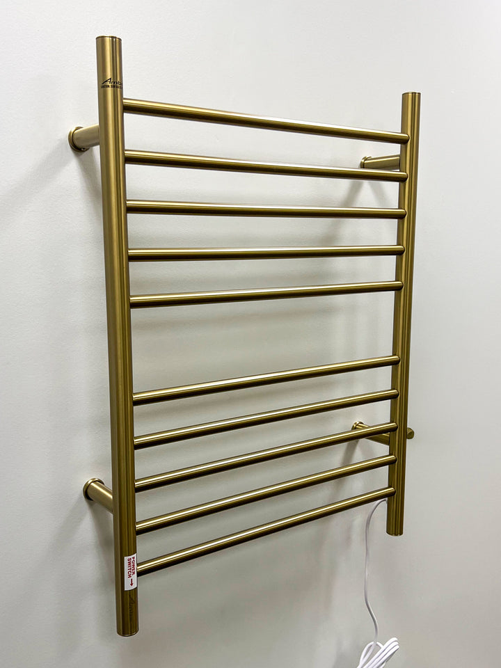 Amba Radiant Hardwired + Plug-in Combo Straight 10 Bar Towel Warmer