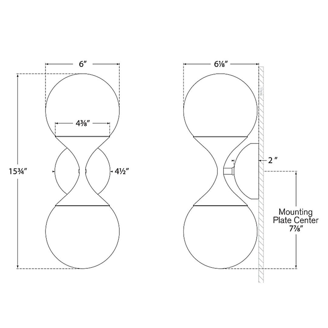 Visual Comfort Signature Cristol Double Wall Sconce